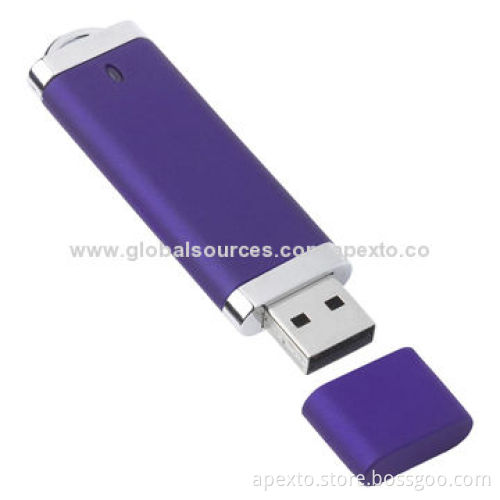 Promotional Purple USB Flash Drive, USB2.0 and 3.0 Interface, OEM and ODM Orders Welcomed